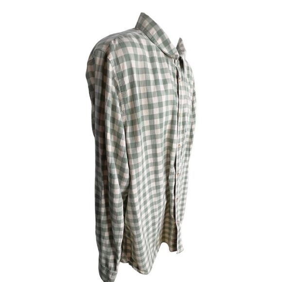 The North Face Green & White Plaid
Checked Button Down Shirt Sz XXL 100% Cotton - Picture 2 of 10